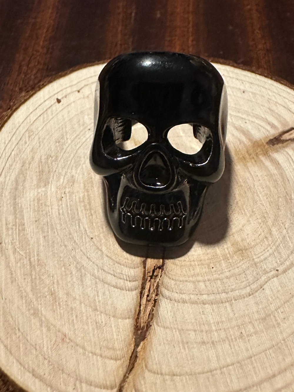 Men’s Black Skull Ring Size 7/8